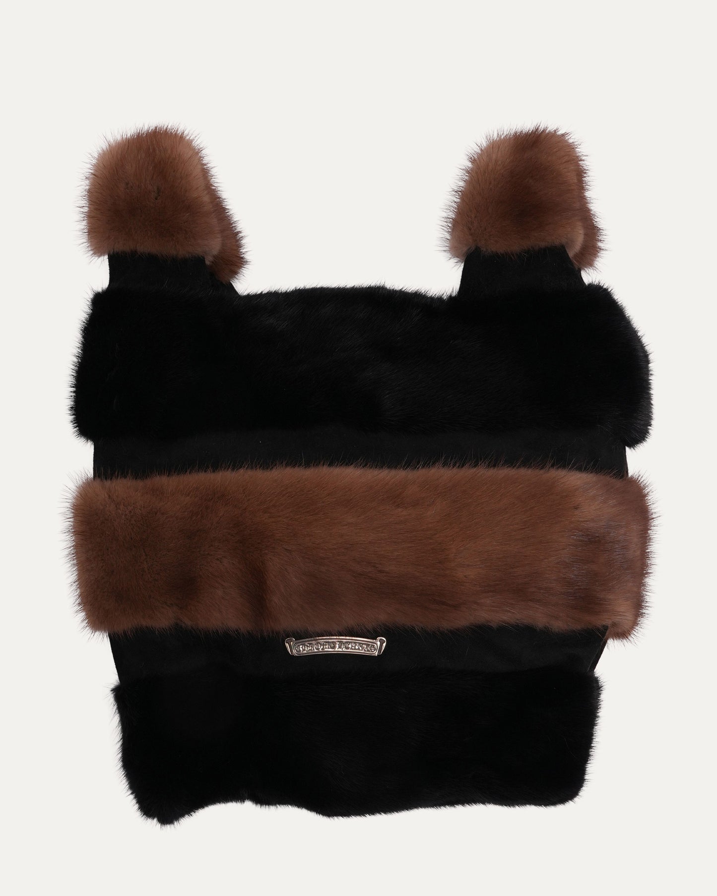 Dagger Embellished Fur Tote Bag