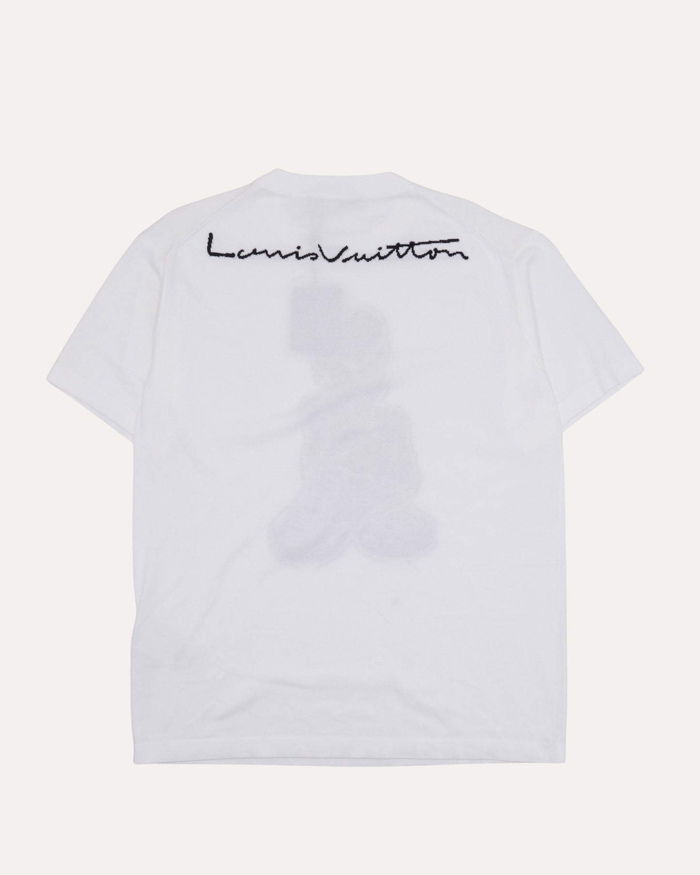 Intarsia Knit Cartoon Graphic T-Shirt