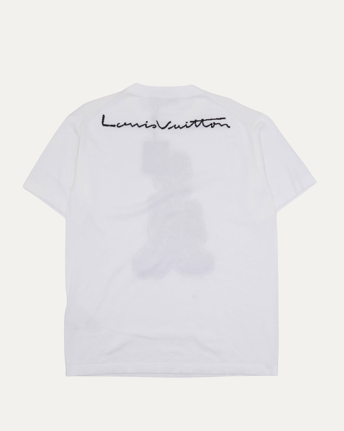Intarsia Knit Cartoon Graphic T-Shirt
