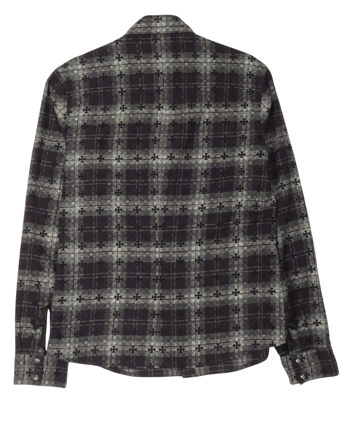 Monogram Cross Patch Flannel Shirt