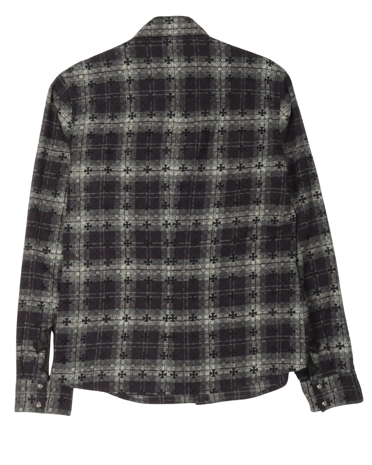 Monogram Cross Patch Flannel Shirt