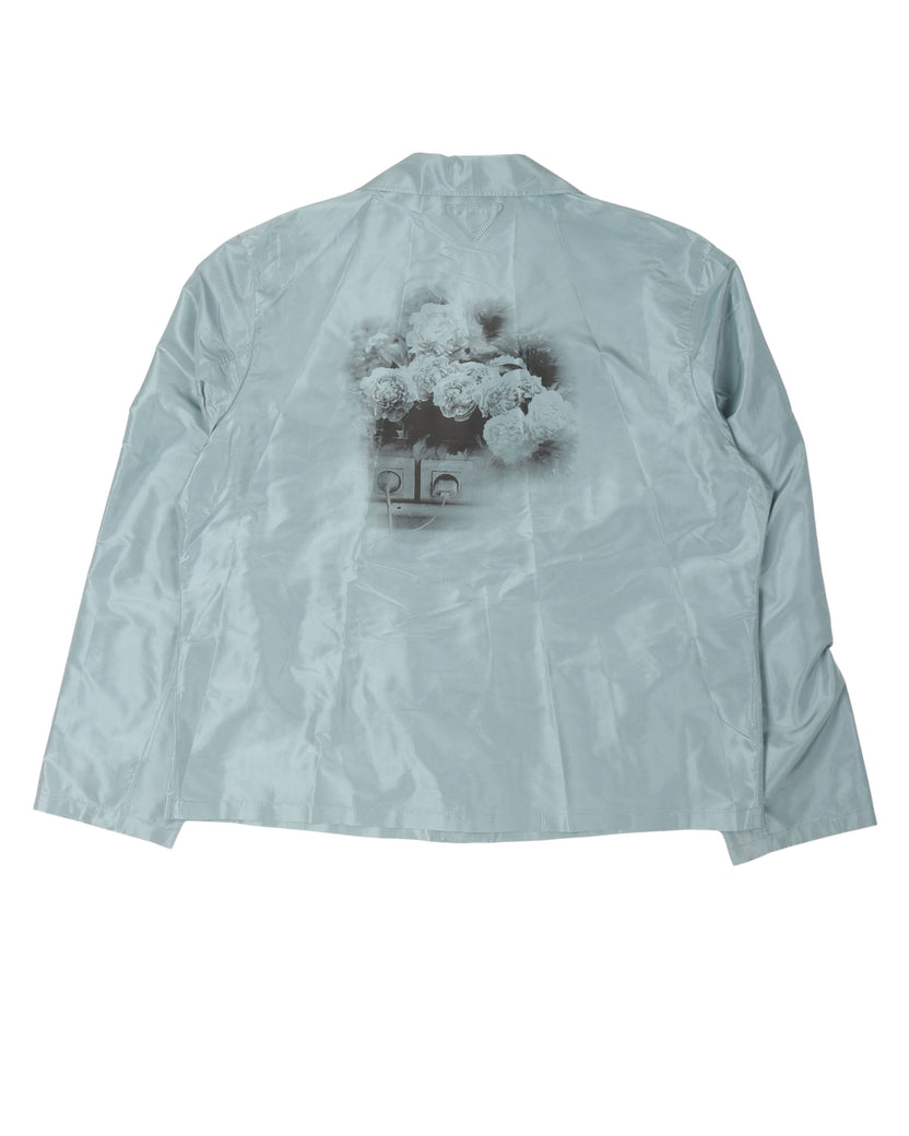 Silk Graphic Print Casual Shirt