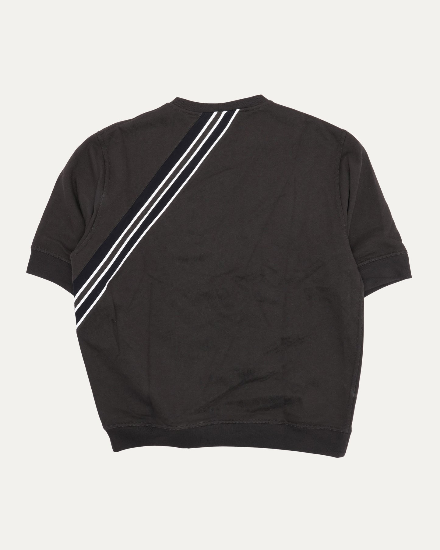 Side Stripe Short Sleeve Sweatshirt