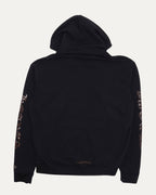Online Exclusive Glitter Print Zip Up Hoodie