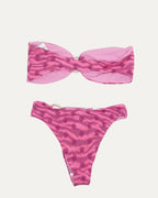 Flamingo Tiger Bandeau Bikini Set
