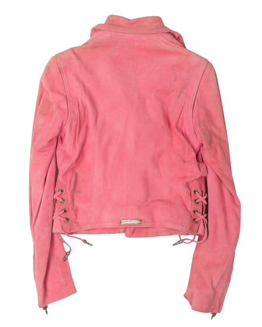 Hermes Lined Suede Jacket