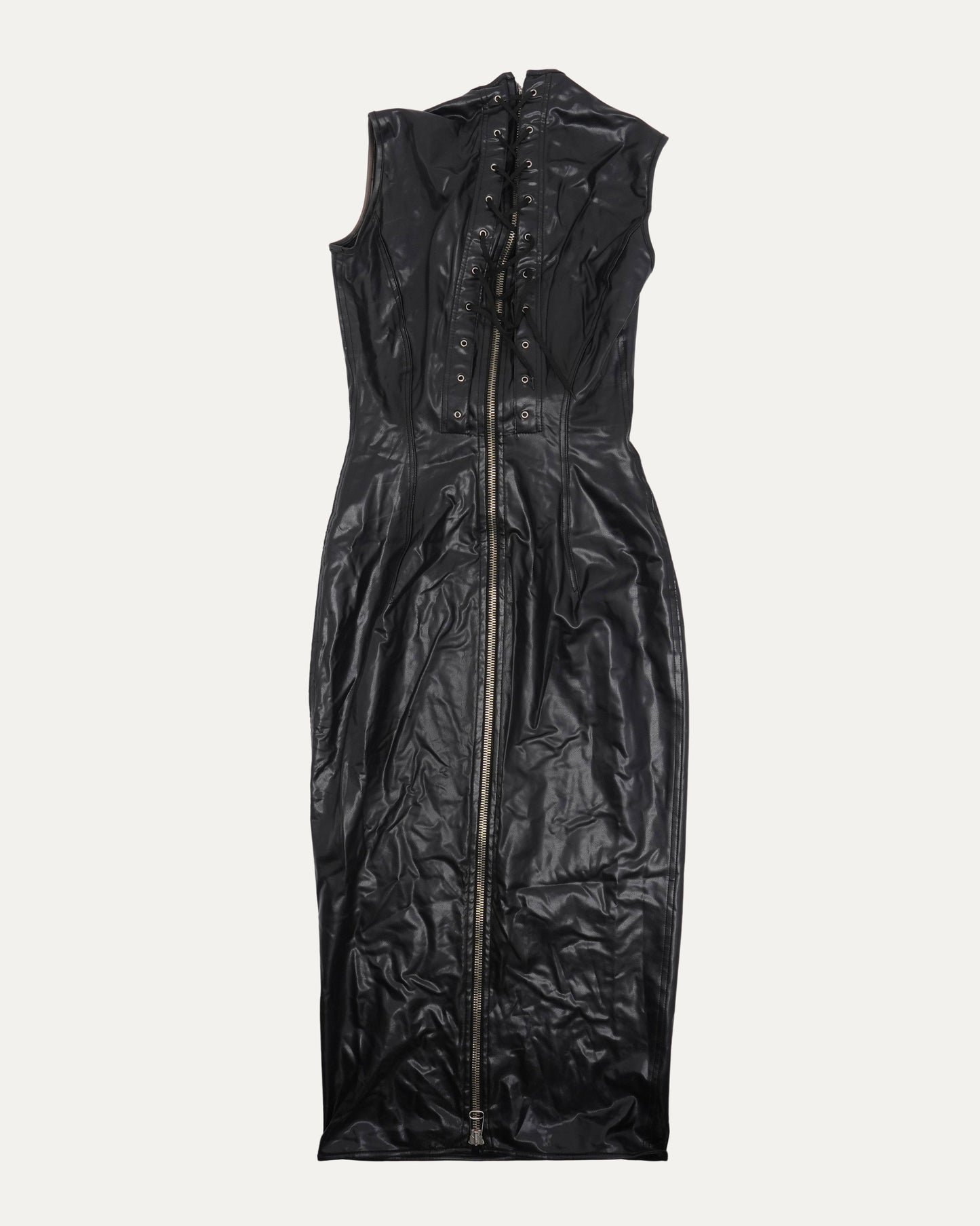 Vinyl Dominatrix Corset Dress