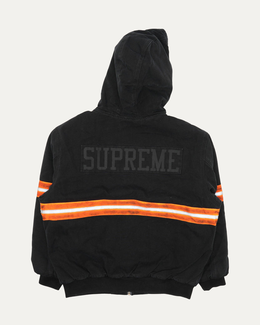 Reflective Stripe Hooded Work Jacket