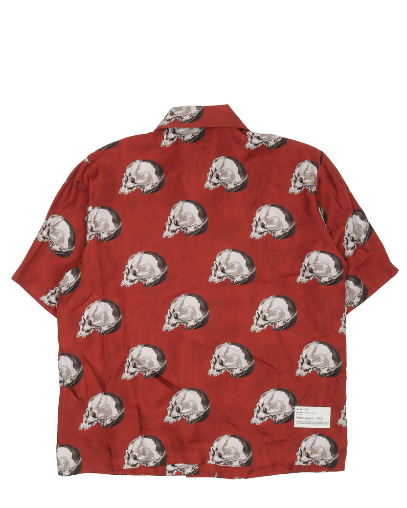 Wes Lang Skulls Silk Shirt