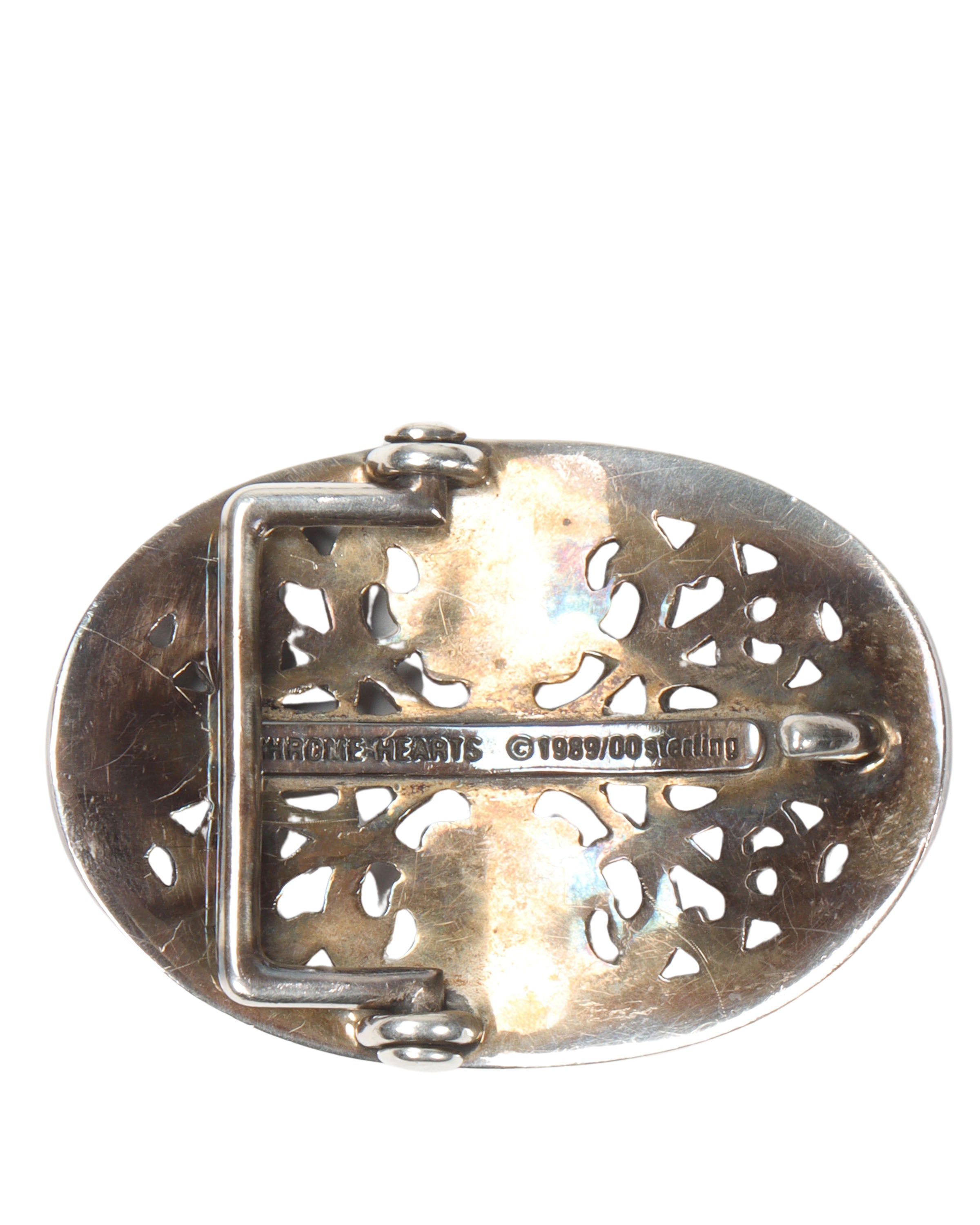 Oval Cross Belt Buckle