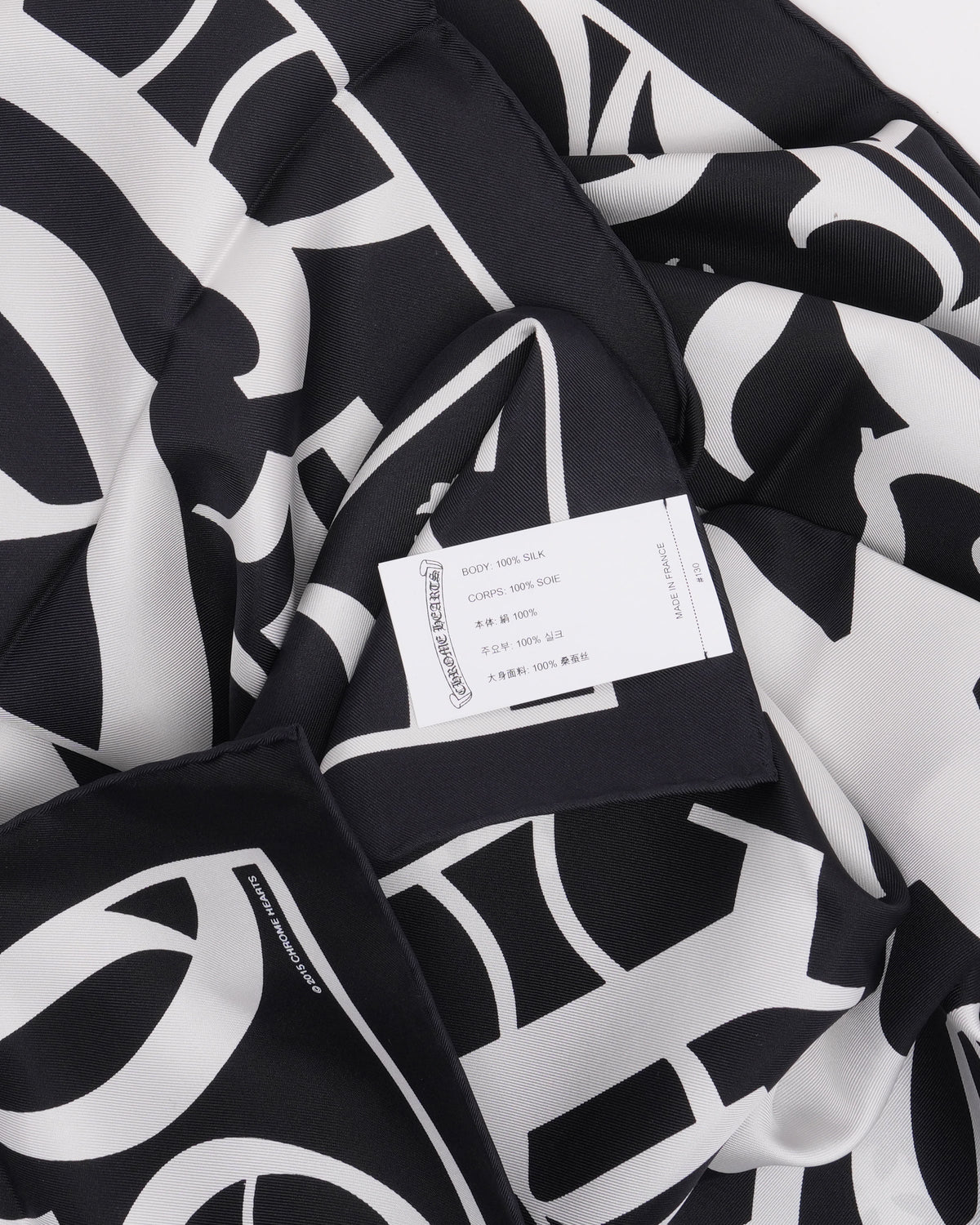 Spellout Silk Scarf