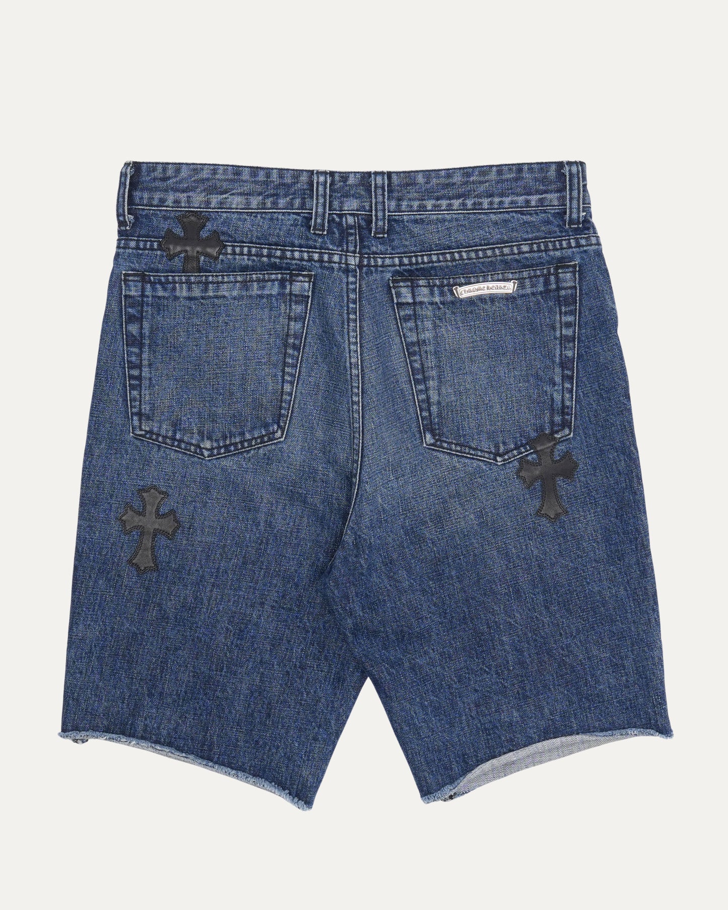 Turbo Diesel Cross Patch Jean Shorts