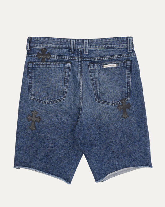 Turbo Diesel Cross Patch Jean Shorts