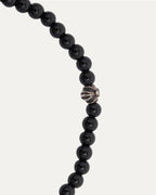 4mm Onyx Plus Ball Bead Bracelet