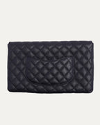 Long Quilted Flap Wallet