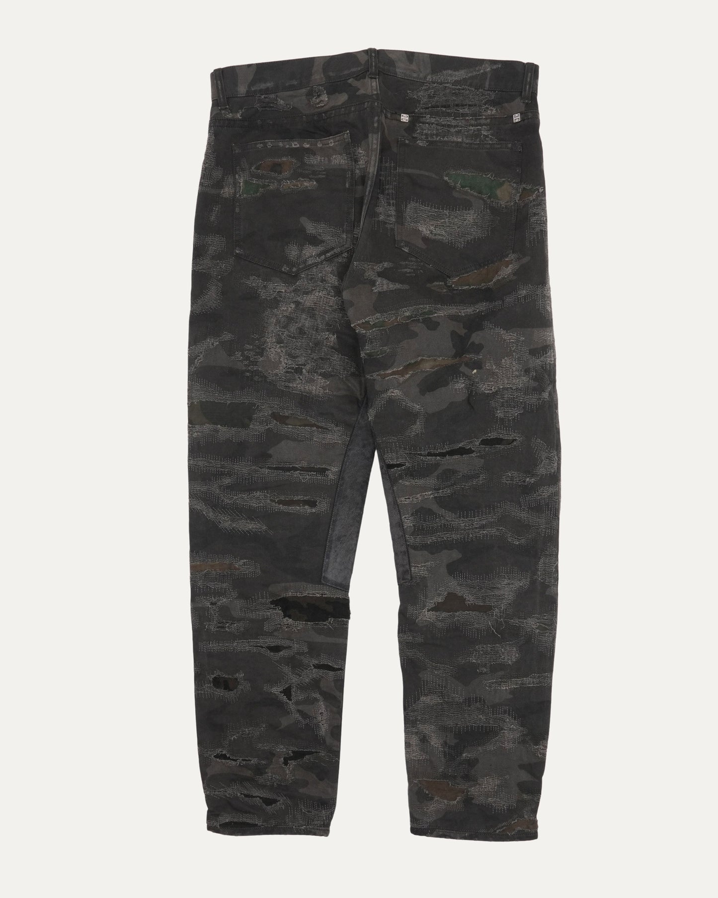 Camouflage Boro Repair Jeans