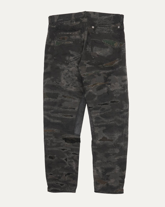Camouflage Boro Repair Jeans