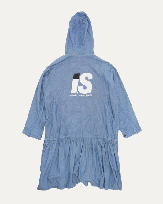 Tsumori Chisato Denim Hooded Anorak Dress