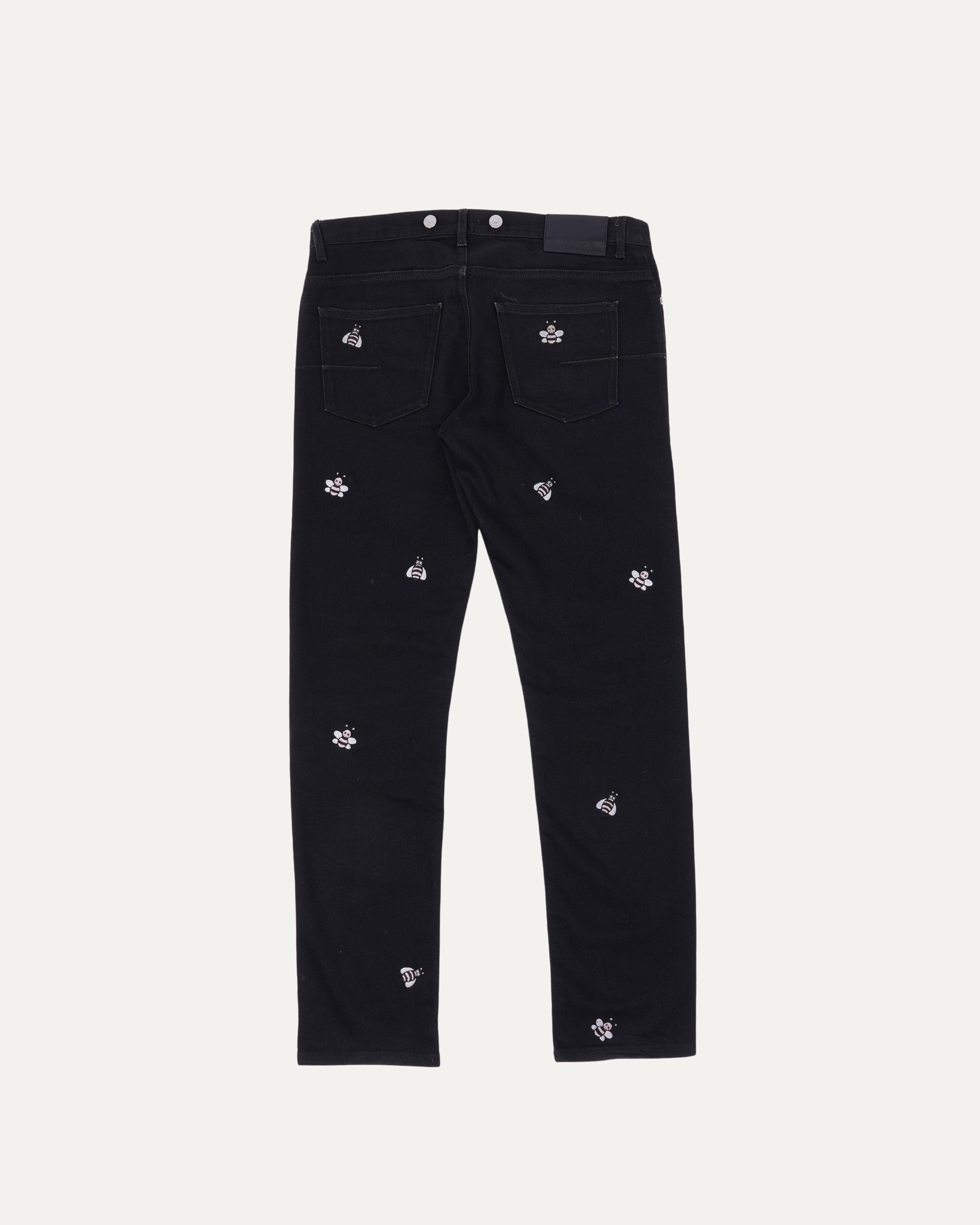 KAWS Bee Embroidery Jeans