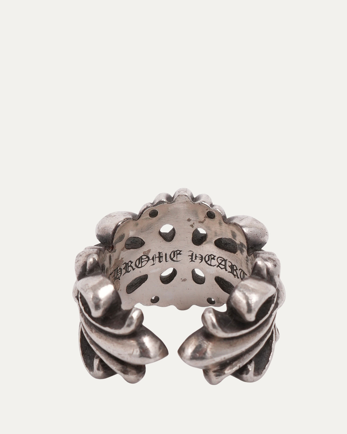 Double Floral Cross Ring