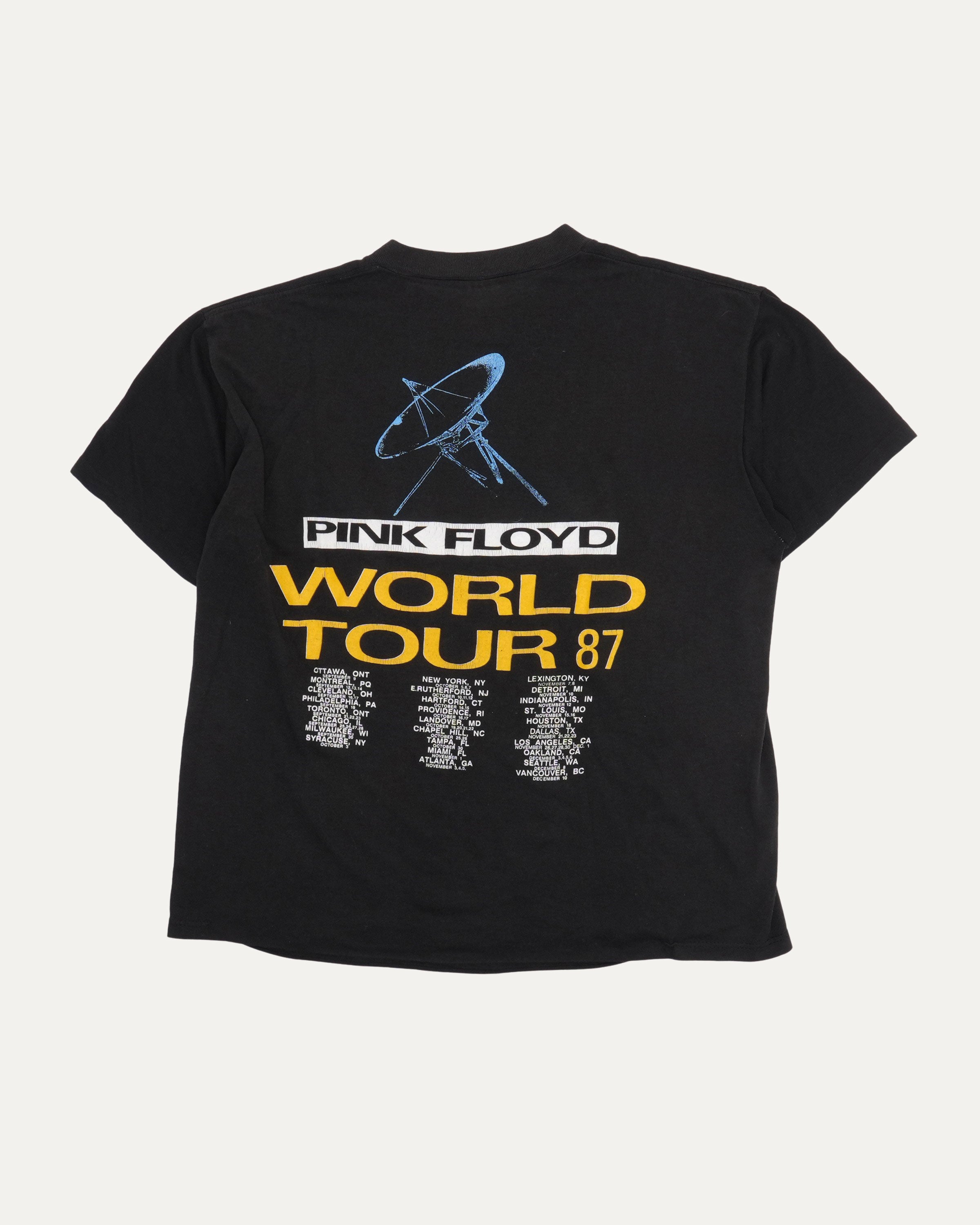 PINK FLOYD Tシャツ希少XLサイズ1987コピーライト Vintage Pink Floyd Momentary Lapse Of Reason Tour 1987 T-Shirt