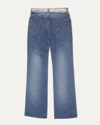 Leopard Trim Jeans