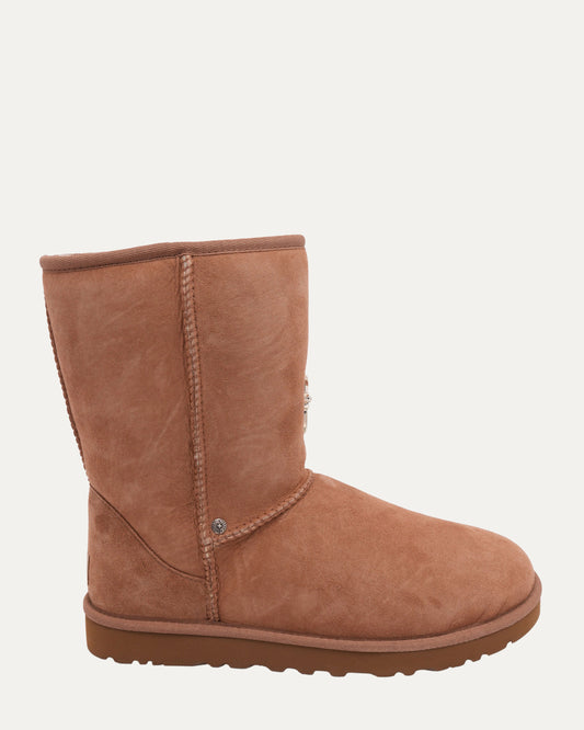 Cross Embellished Ugg Boots