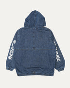 Ruckus Hooded Denim Cross Patch Jacket