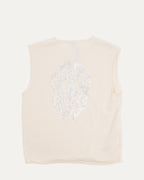 Rhinestone Embellished Cashmere Sweater Vest