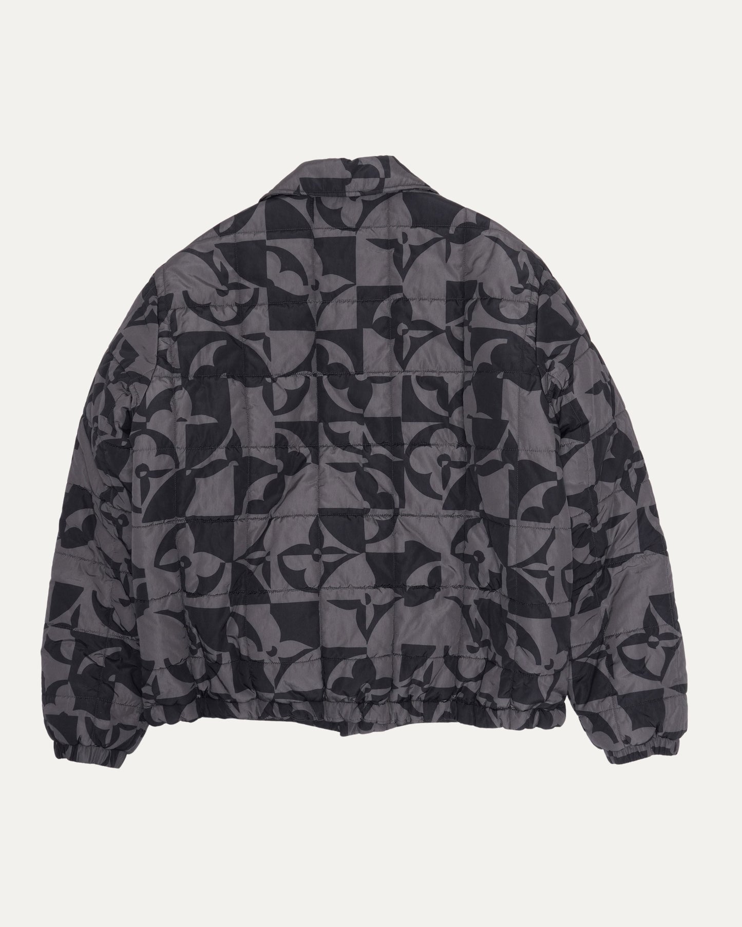 Irregular Print Down Jacket