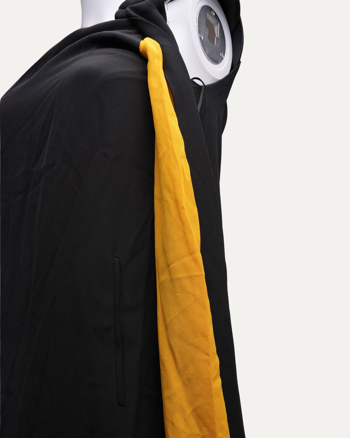 SS 2008 Single Shoulder Dress With Yellow Lining
