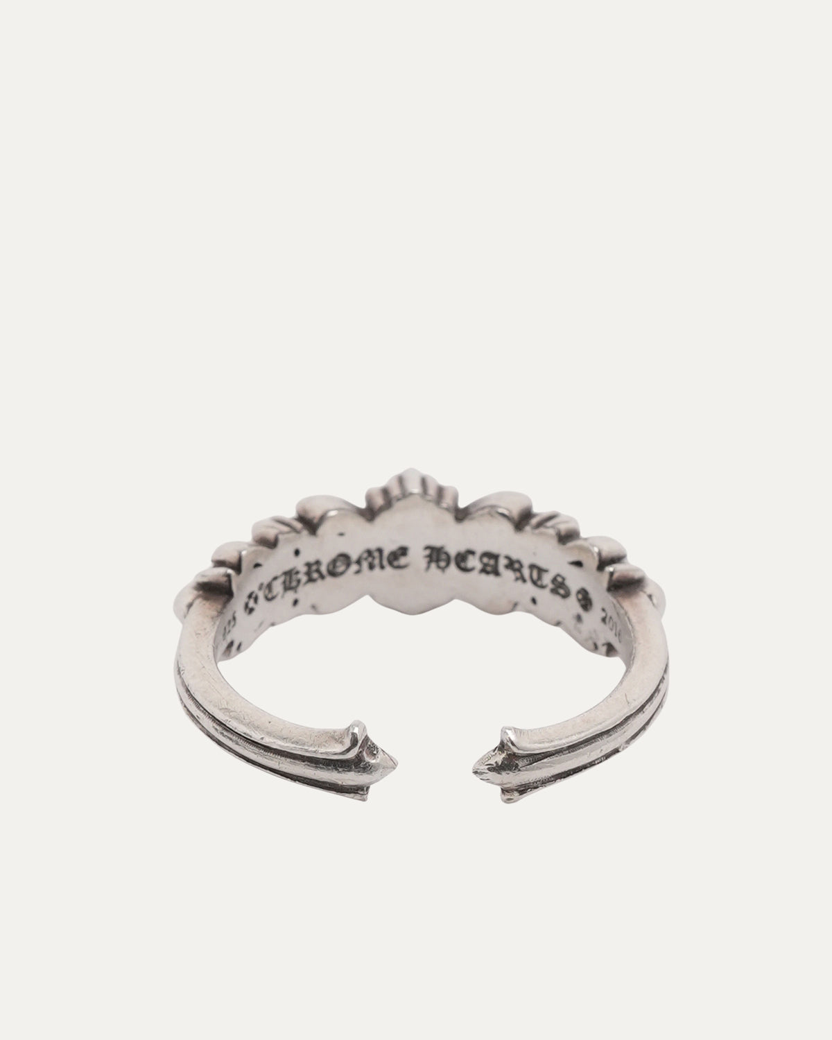 Mini Double Floral Cross Ring