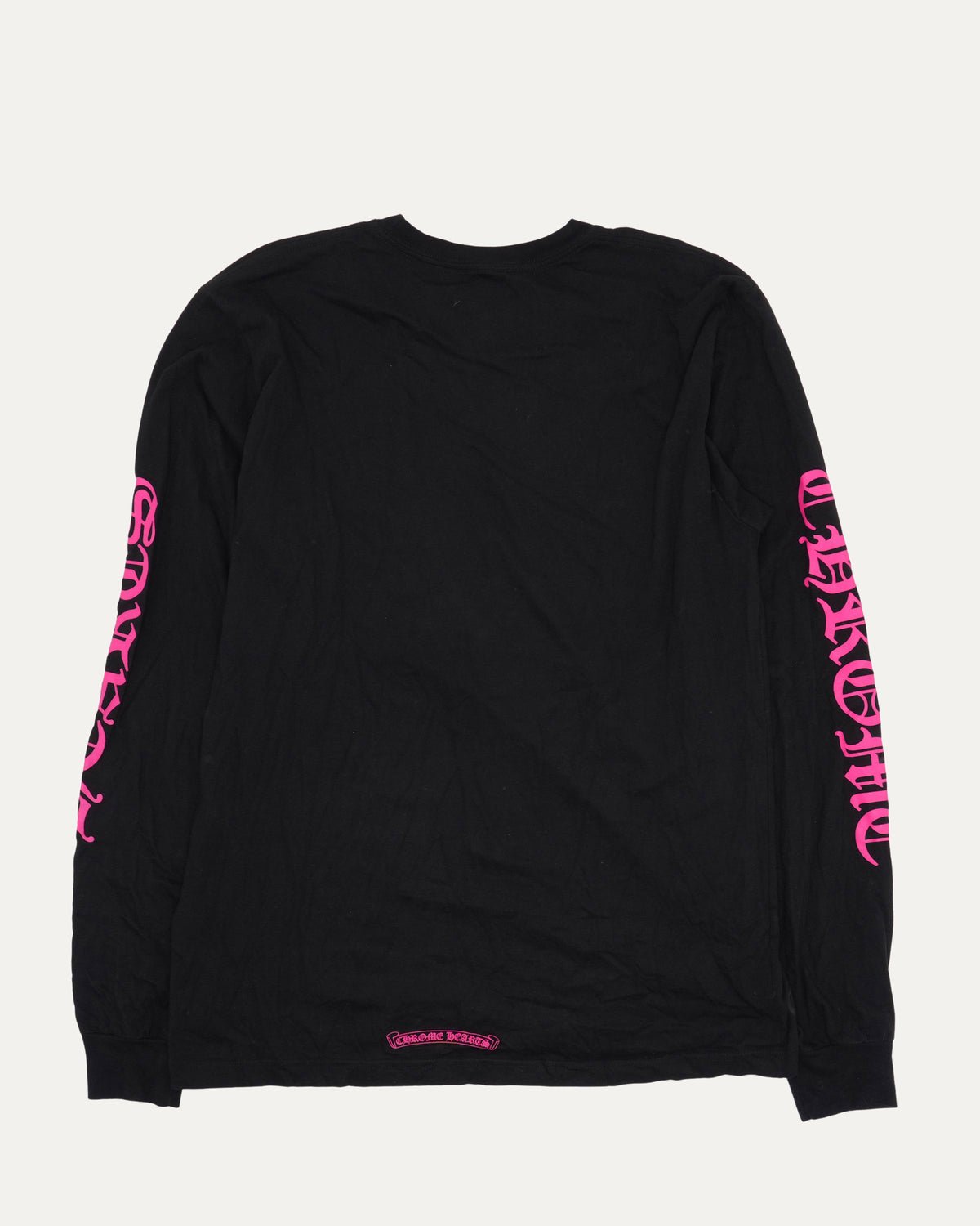 Neck Logo Long Sleeve Pocket T-Shirt