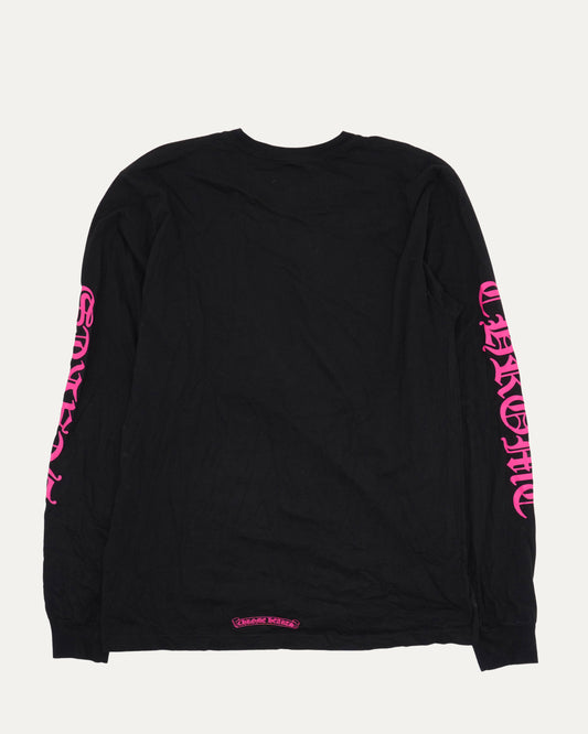 Neck Logo Long Sleeve Pocket T-Shirt