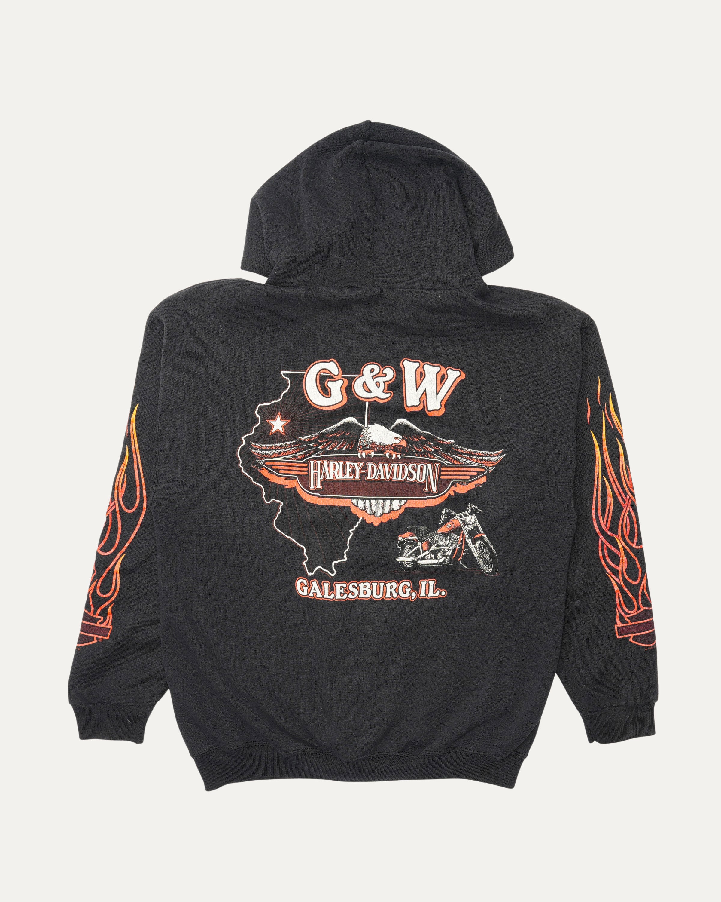 Harley Davidson Galesburg Zip Up Hoodie