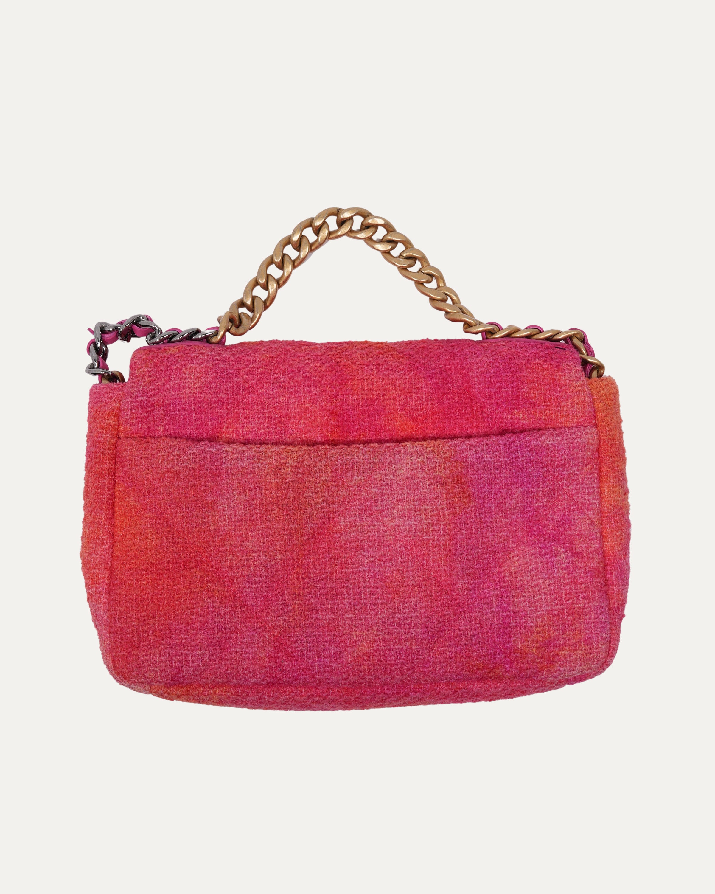 Tweed Flap Satchel