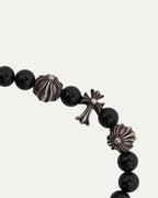 Cross Charm Bead Bracelet