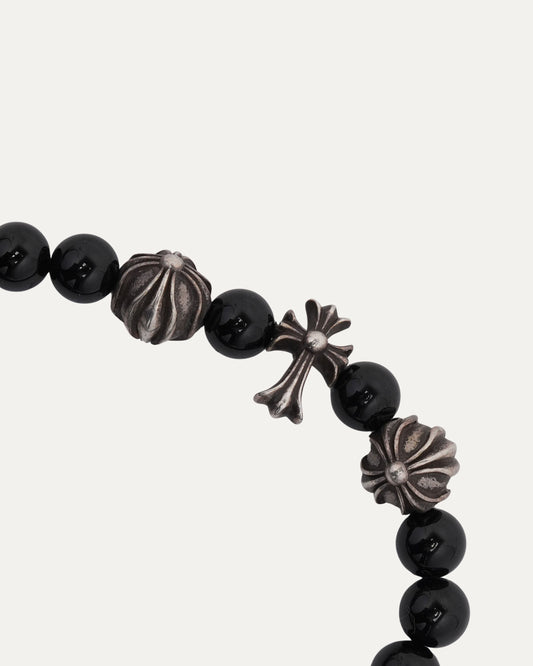 Cross Charm Bead Bracelet