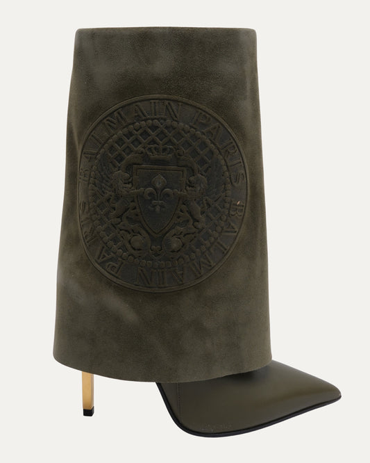 Suede Rolled Over Boots