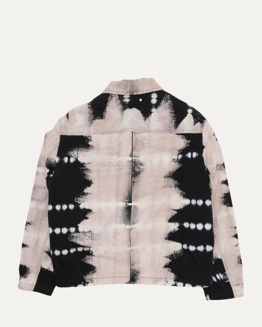Tie Dye Monogram Denim Padded Jacket