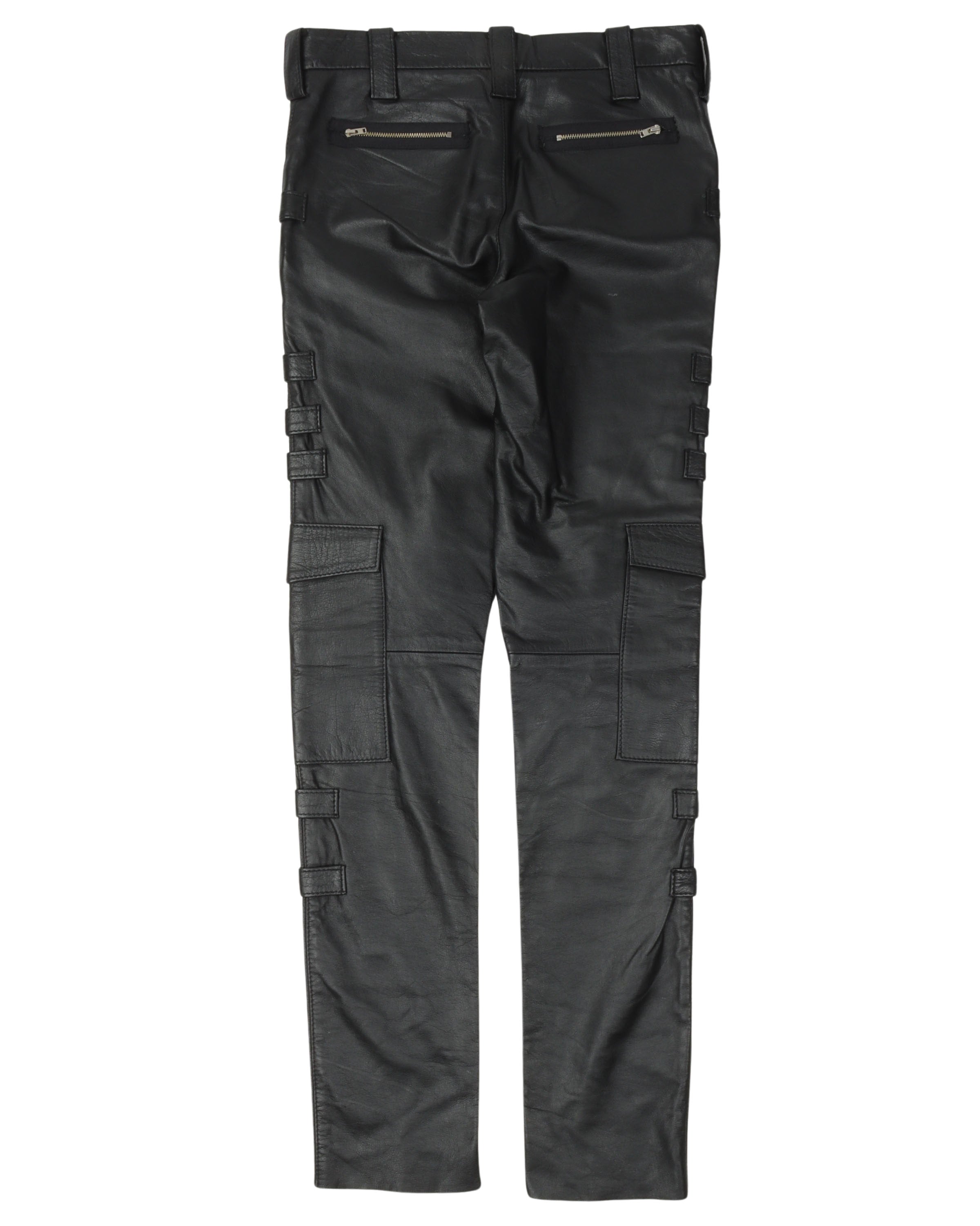AW98 "Radioactivity" Leather Cargo Pants