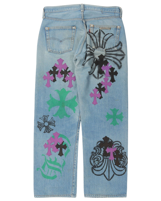 Levi's Stencil Cross Patch Jeans