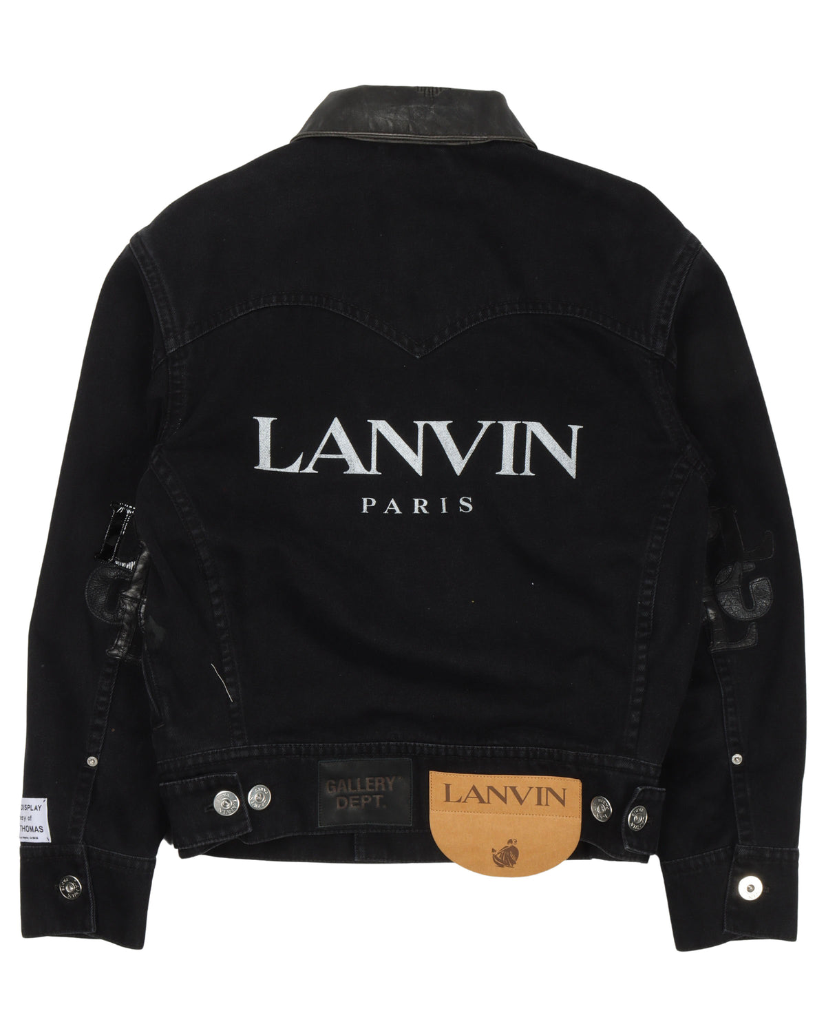 Gallery Dept. Leather Collar Denim Jacket