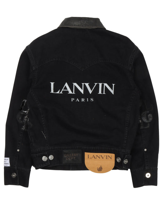 Gallery Dept. Leather Collar Denim Jacket