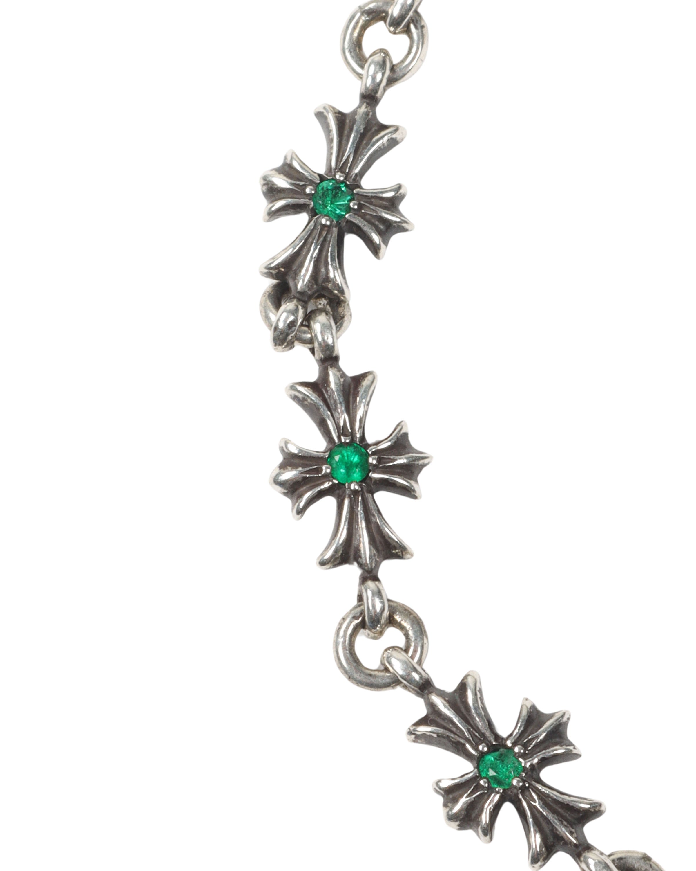 Emerald Tiny E Bracelet