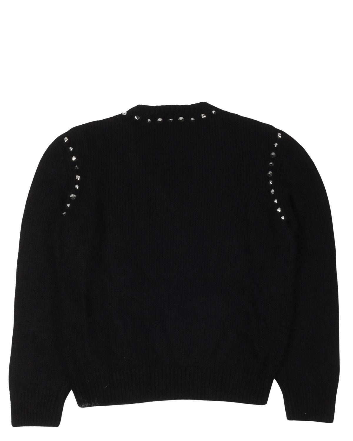 Studded V-Neck Sweater