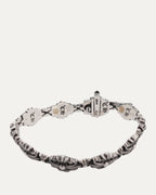 Floral Cross Link Bracelet