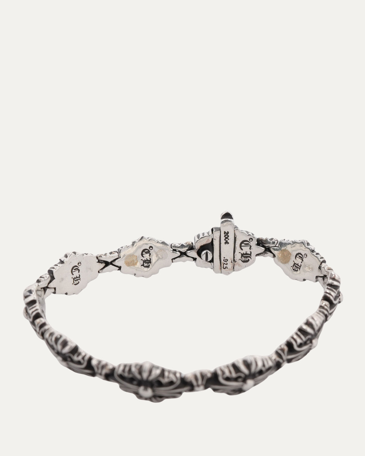 Floral Cross Link Bracelet