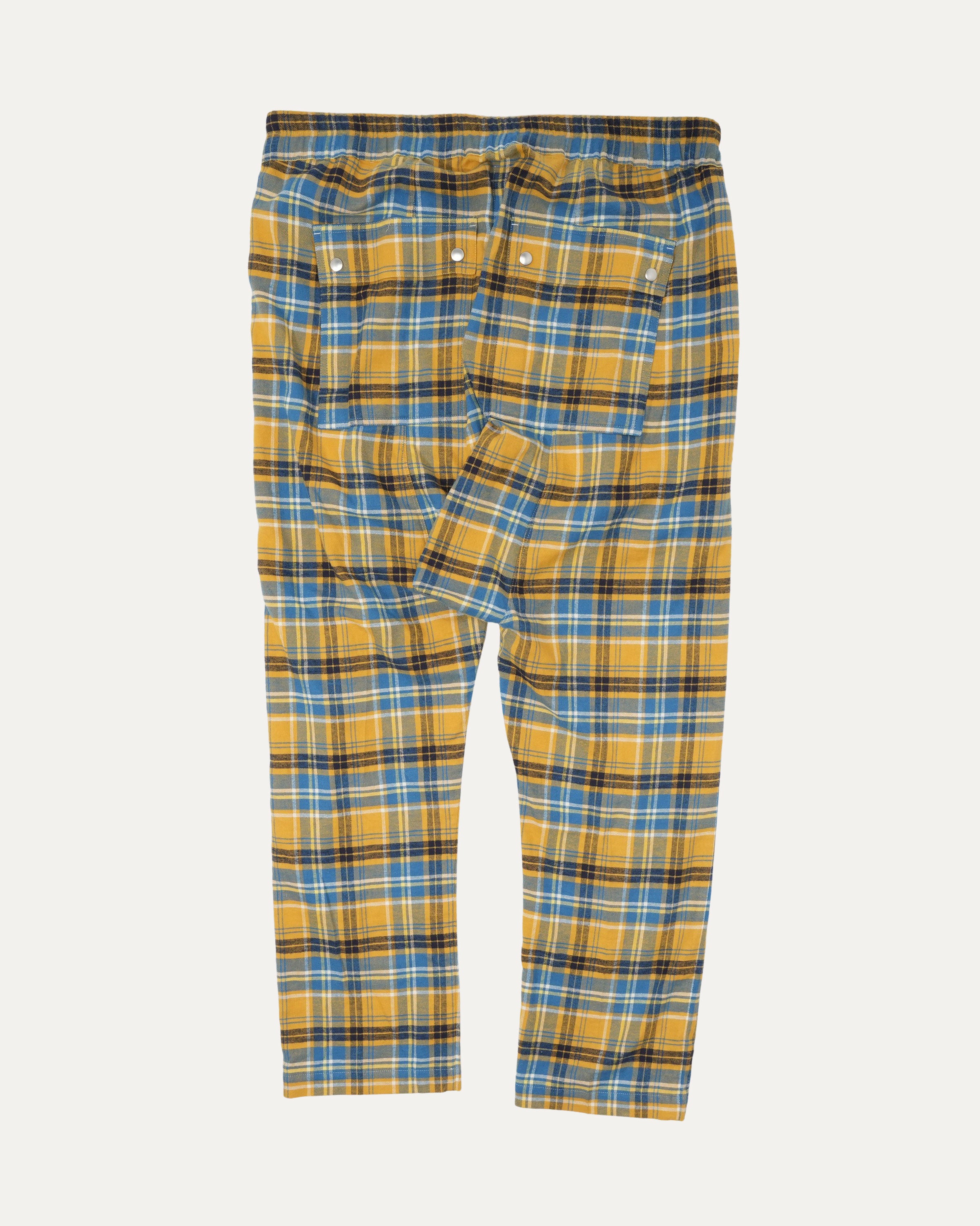 SS21 Phlegethon Plaid Drop Crotch Pants