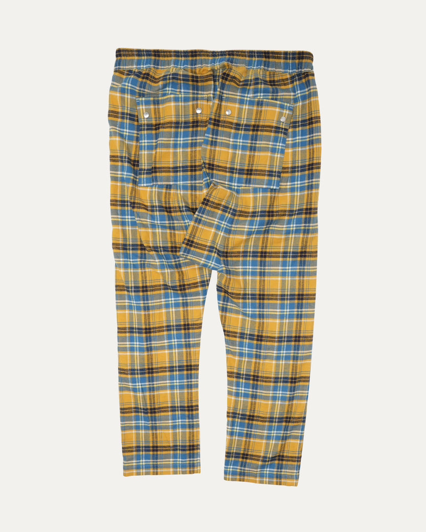 SS21 Phlegethon Plaid Drop Crotch Pants